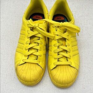 adidas Yellow Athletic Shoes
